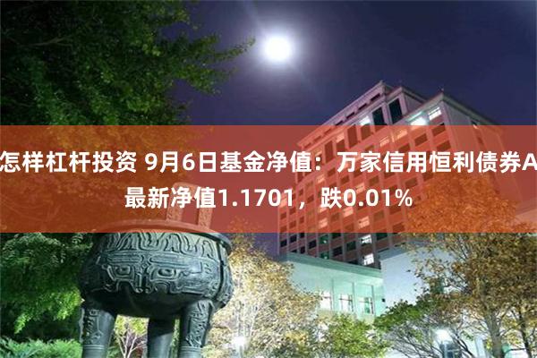 怎样杠杆投资 9月6日基金净值：万家信用恒利债券A最新净值1.1701，跌0.01%