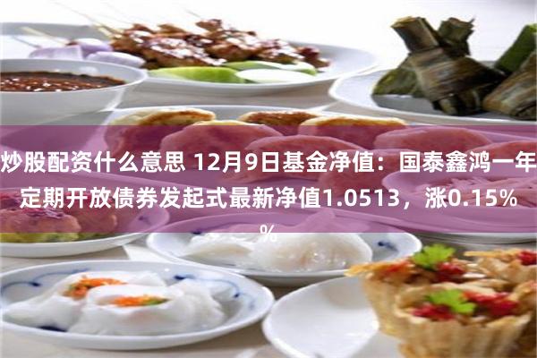 炒股配资什么意思 12月9日基金净值：国泰鑫鸿一年定期开放债券发起式最新净值1.0513，涨0.15%